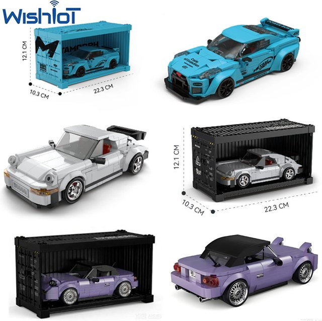 wishiot Speed Series Auto MOC Bausteine, Racing Fahrzeug, mit Display Box - Bild 1