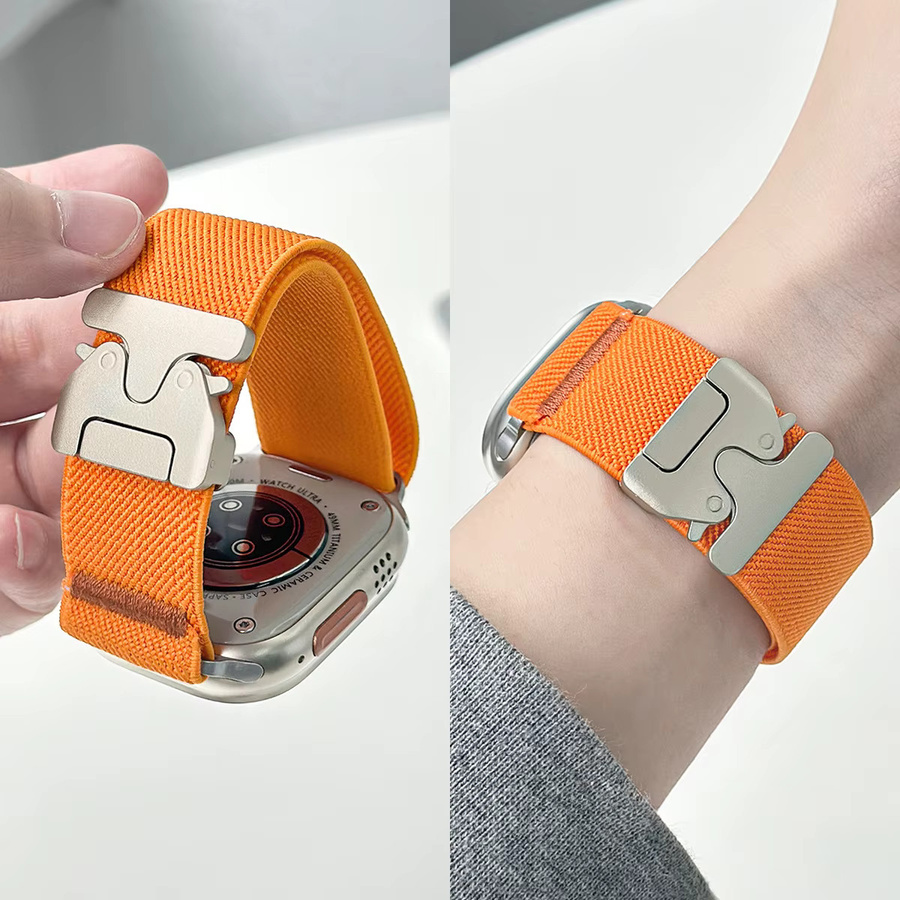 CORUCIA Uhrenarmband Nylon, Elastisch, Sportband, Fallschirmschnalle - Bild 3