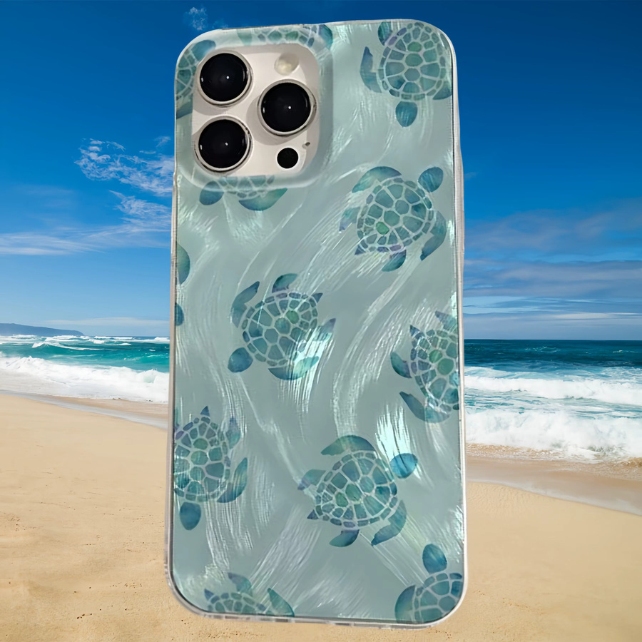 Wolkerfly Schildkröten Handyhülle für iPhone 11 bis iPhone 17 Pro Max, Stoßfeste Bumper-Rückabdeckung - Bild 2
