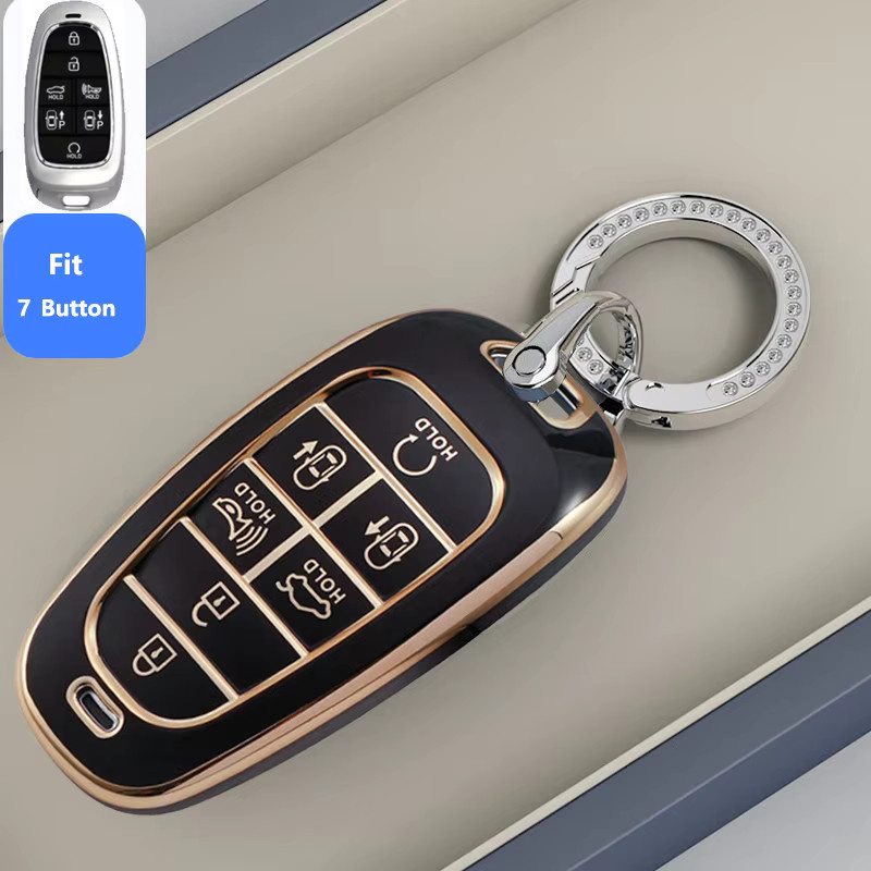 ICAR TPU Schutzhülle für 7-Tasten-Fernbedienungsschlüssel passend für Hyundai Sonata Nexo DN8, Santa Fe TM, Tucson NX4, Staria und Ioniq - Bild 4