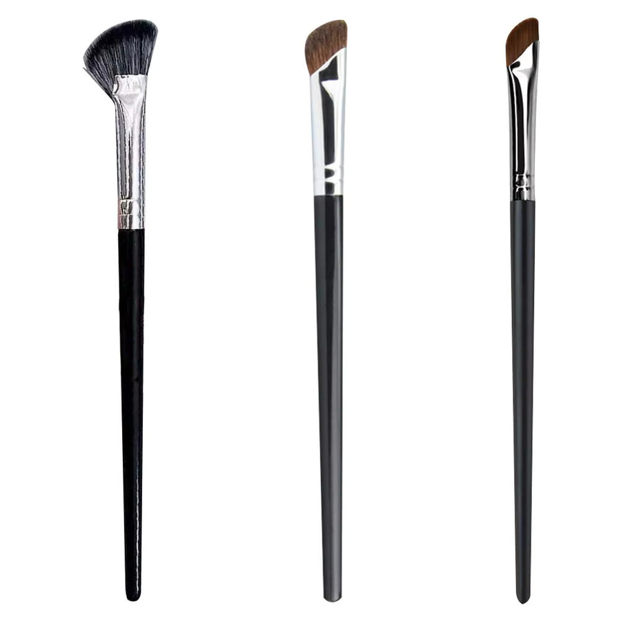jaysuing Blade-Eyeliner-Pinsel, ultradünn, abgewinkelt, Unisex - Bild 3