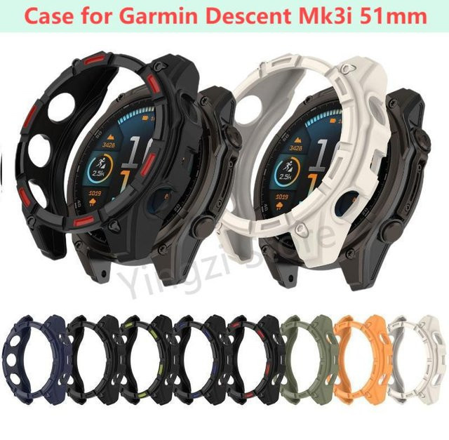 Smartwatch-Zubehör TPU-Gehäuse für Garmin Descent Mk3i 51 mm, Schwarz - Bild 1