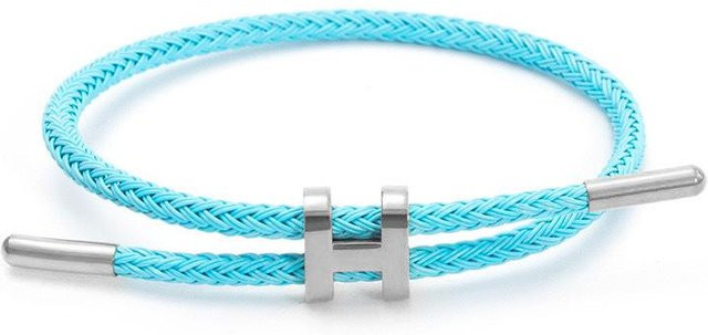 Global Finds Armband, Edelstahl, Gold, himmelblau, Unisex - Bild 1