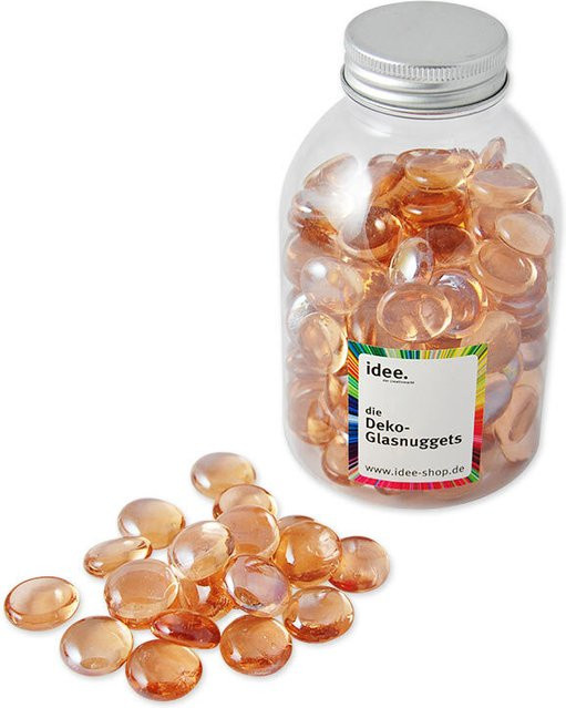 idee. Creativmarkt Glasnuggets Champagner Irisierend, 700g - Bild 1