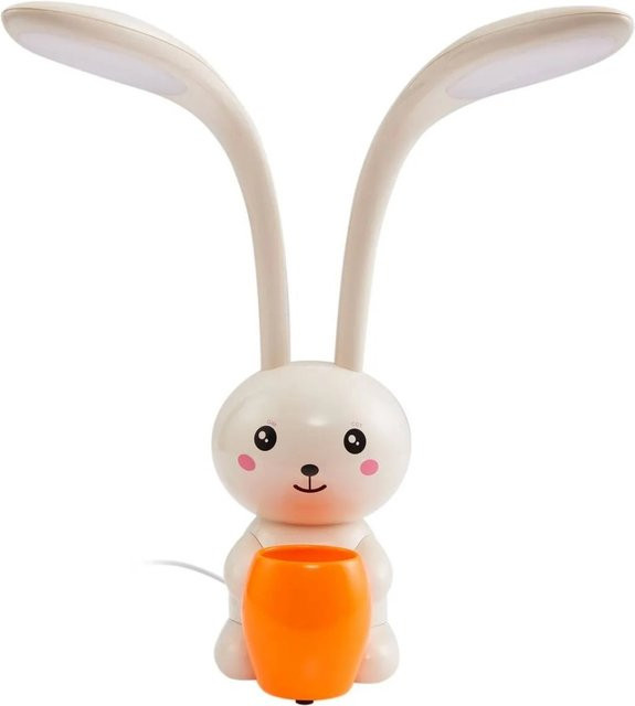 Lindby LED Tischlampe Haas in Creme, dimmbar, 2-flammig für das Kinderzimmer - Bild 1