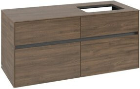 V&B Waschtischunterschrank Collaro mit Waschtisch rechts in Arizona Oak, B/T/H: 120 x 54,8 x 54,8 cm - Bild 1