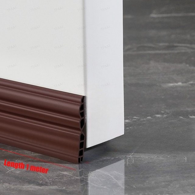 TFAAI Selbstklebender Türdichtungstreifen aus TPE zur Windabdichtung und gegen Verschütten, Höhe: 28 mm oder 45 mm - Bild 1