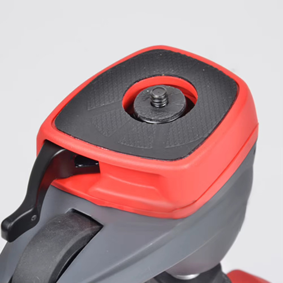 Manfrotto Mini-Schnellwechselplatte aus Aluminiumlegierung für Compact Action Tripod in Schwarz und Rot - Bild 3