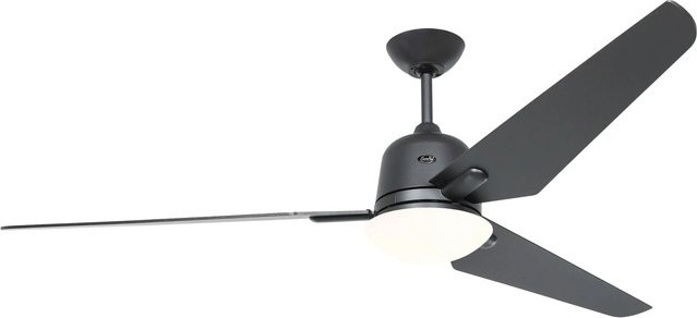 CASAFAN Energiespar Deckenventilator Eco Aviatos mit Beleuchtung und Fernbedienung, Durchmesser: 162 cm, Basaltgrau/Schwarz - Bild 1