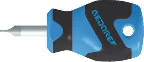 Gedore Schlitz-Schraubendreher klein mit 3-Komponenten-Griff, blau, Länge: 81 mm - Bild 1