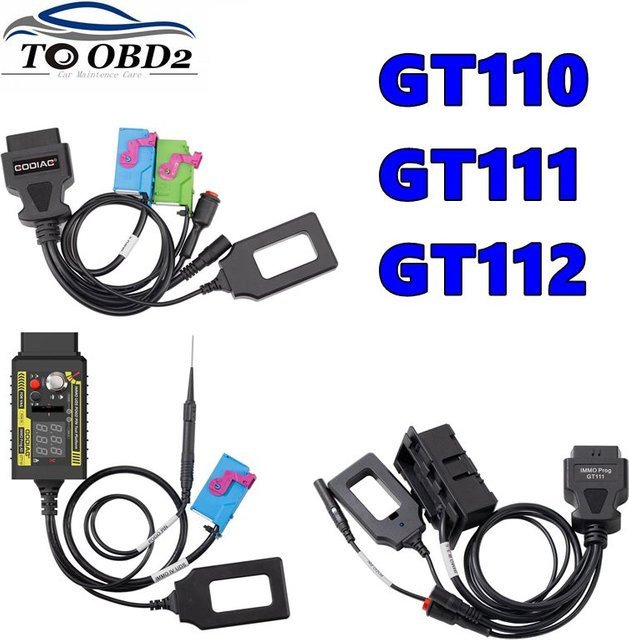 GODIAG VAG-Testplattform GT112 GT111 GT110 mit Pogo-Pin für VAG 2./3.5th/4. Generation in Schwarz - Bild 1