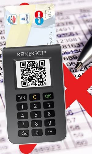 REINER SCT tanJack photo QR TAN-Generator für Sm@rtTAN photo und chipTAN QR, grau - Bild 1