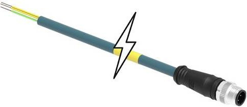 Molex 1201088543 Sensor-Aktor-Steckverbinder konfektioniert in Türkis und Grau - Bild 1