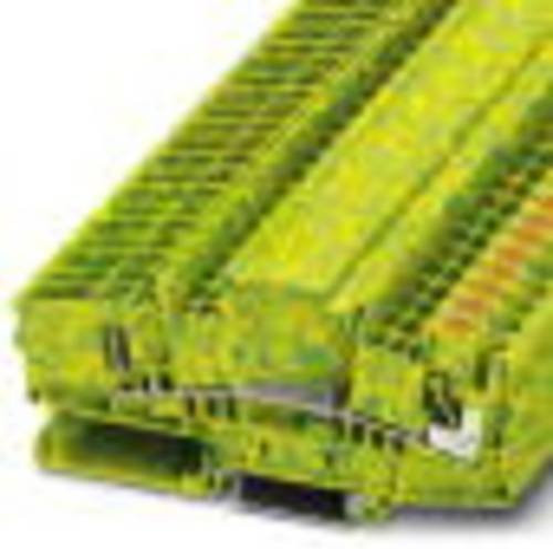 Phoenix Contact 3212302 Schutzleiterklemme mit 8.2 mm Push-Lock-Federanschluss in Grün/Gelb, 50 Stück - Bild 1