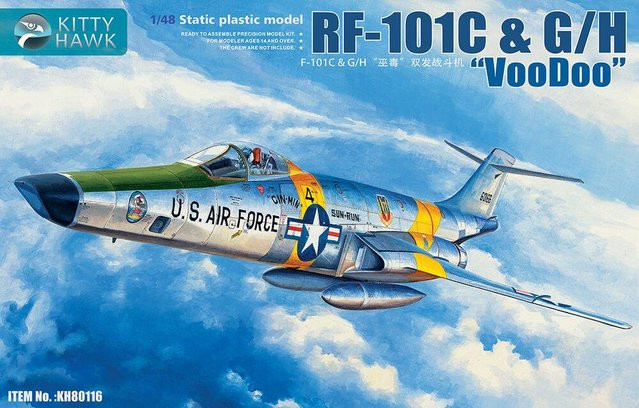 Kitty Hawk RF-101 C G/H Voodoo, Fahrzeuge, 1:48, Kunststoff, Silber - Bild 1