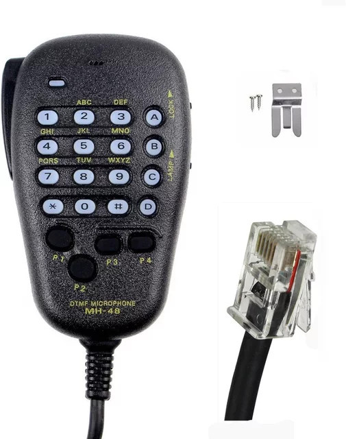 YAESU MH-48A6J DTMF Mikrofon in Schwarz für FT-8800R FT-8900R FT-7900R FT-1807 FT-7800R FT-2900R FT-1900R FT-1500M FT-8500M - Bild 1