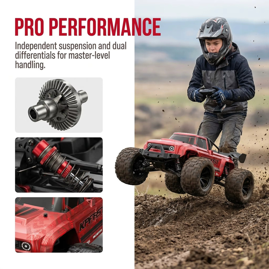 Teeggi KF18 RC Drift Car, 1/14, ferngesteuerter Offroad-Rennwagen, 4WD - Bild 3