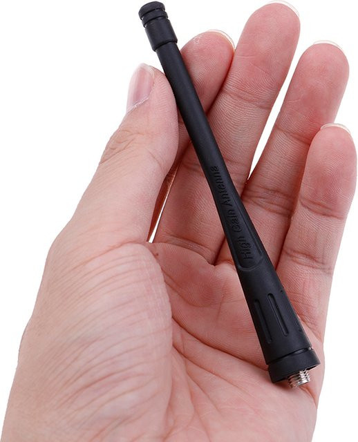 SD&HI Antenne für 888s Walkie Talkie Zwei-Wege-Funkgerät mit hoher Verstärkung, 400/480 MHz, SMA-Buchse, Schwarz - Bild 1