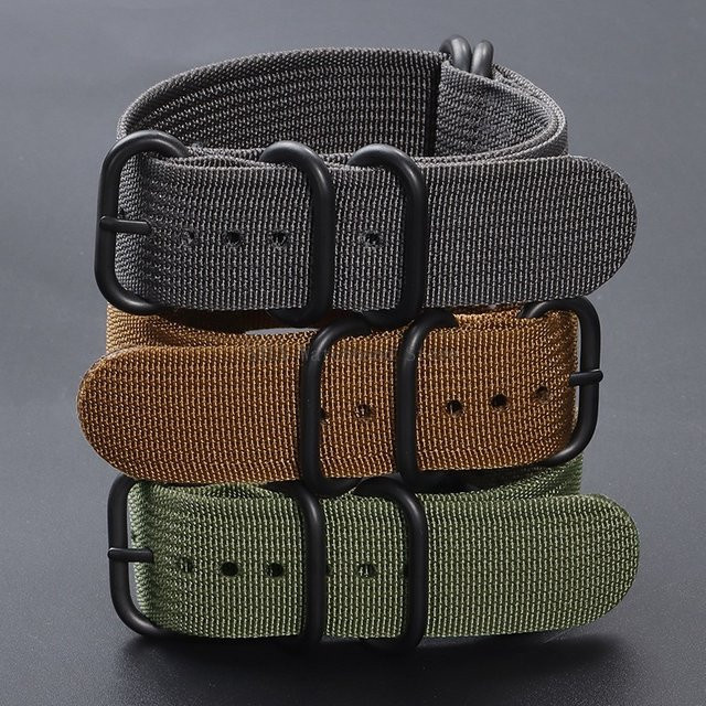 asukaband Uhrenarmband, Nylon geflochten, Textil/NATO, Unisex - Bild 1