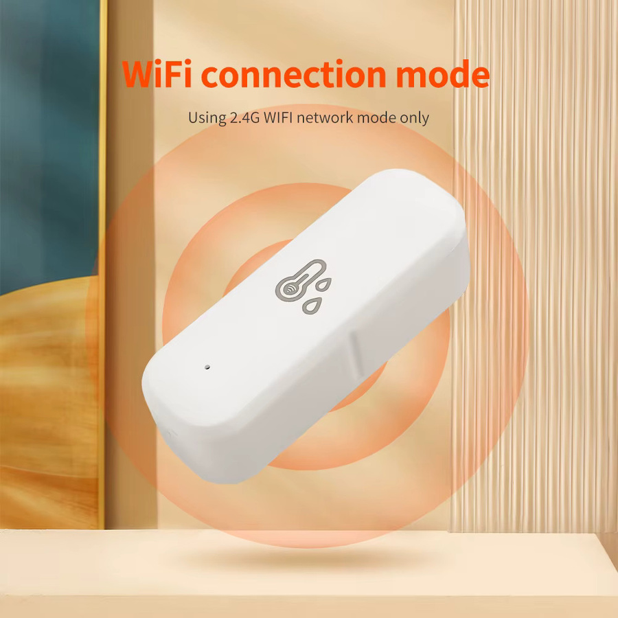 Tuya WiFi Temperatursensor und Luftfeuchtigkeitsmesser für Smart Home Automation in Weiß, kompatibel mit Alexa und Google Assistant - Bild 2