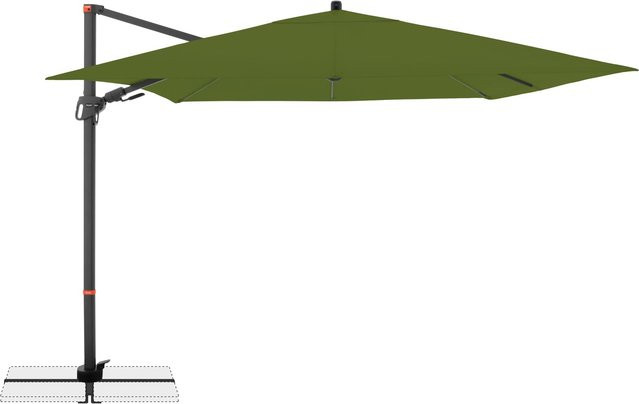 Doppler Ampelschirm MyZone Kiwi mit Dreh- und Neigungsfunktion, B/T: 280 x 280 cm - Bild 1