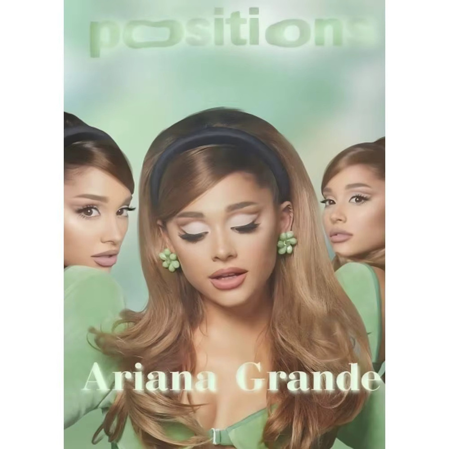Kayou Poster Ariana Grande selbstklebende Wandkunst Dekoration in Mehrfarbig - Bild 7