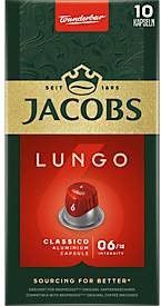 Jacobs Lungo 6 Classico Kaffeekapseln, Nespresso-kompatibel, 10 x 52 g - Bild 1