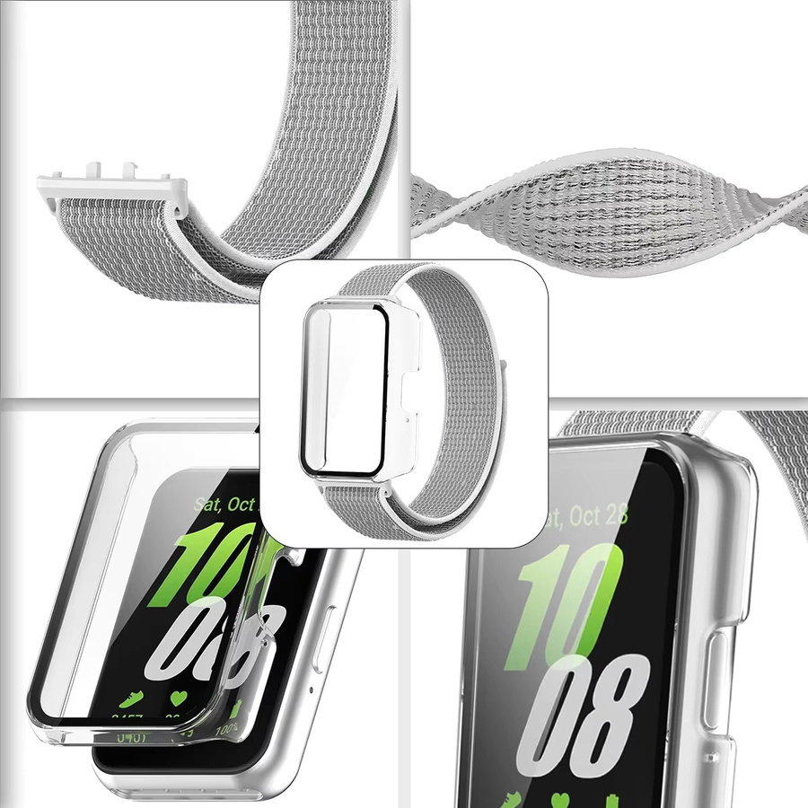 OAKCHARM Uhrenzubehör, Schutzhülle aus TPU + Band für Samsung Galaxy Fit 3, Nylon-Schlaufenband, Unisex - Bild 6