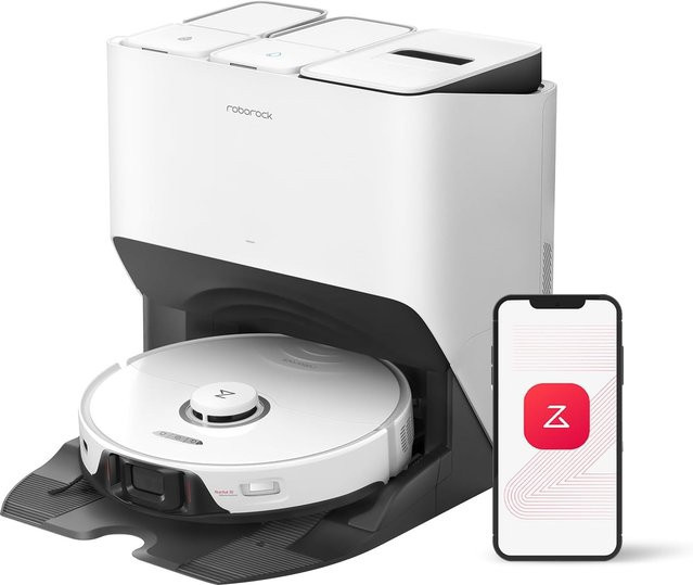Roborock S8 Pro Ultra Roboter-Staubsauger und Wischroboter, Generalüberholt, Weiß, mit Selbstreinigungsstation und Heißlufttrocknung, 6000Pa Saugkraft und Doppelbürsten - Bild 1