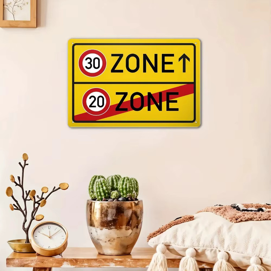 CIFBUY Vintage Retro Aluminium-Wandkunst zum 30. Geburtstag, Metallschild für Zuhause und Bar, B: 30,0 cm, H: 20,3 cm - Bild 2
