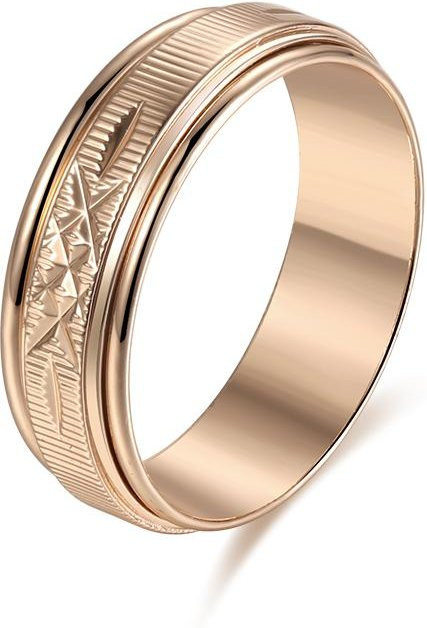TuiYing001 Ring 585 Roségold, drehbar, rund, Damen - Bild 1