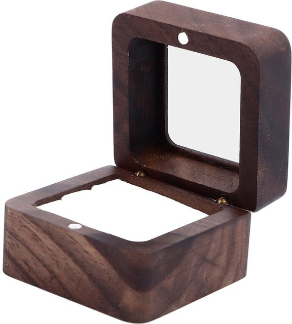 TOMTOP JMS Doppel-Ringbox Etui Holz, Unisex - Bild 1