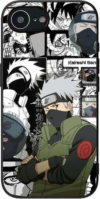 Anime Kakashi Hatake Handyhülle für Apple iPhone 16 15 14 13 12 Pro Max Plus Mini Multicolor - Bild 1