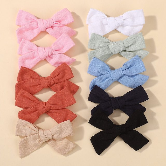 BABY BOWS Haarspangen, Baumwolle, Schleife, Kinder - Bild 1