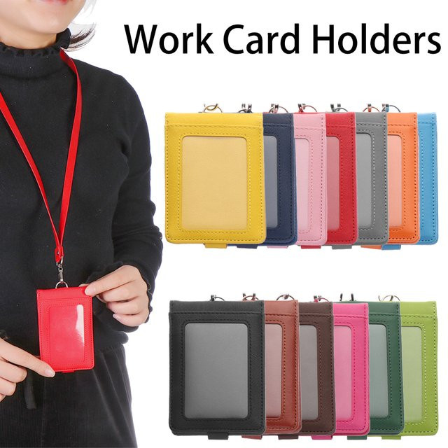 Multifunktionaler Arbeitskartenhalter aus PU-Leder für Damen und Herren als Business-Case für Ausweise und Kreditkarten - Bild 1