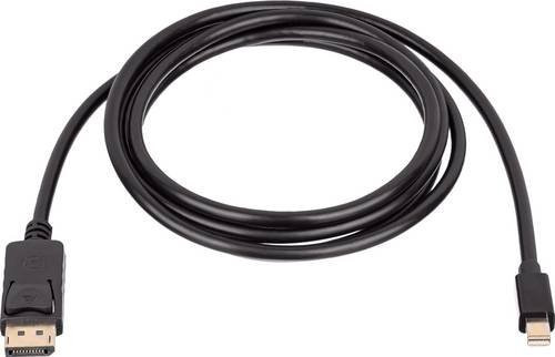 Akyga DisplayPort-Kabel AK-AV-15 mit DisplayPort und Mini DisplayPort Stecker, Schwarz, 1,8 m - Bild 1