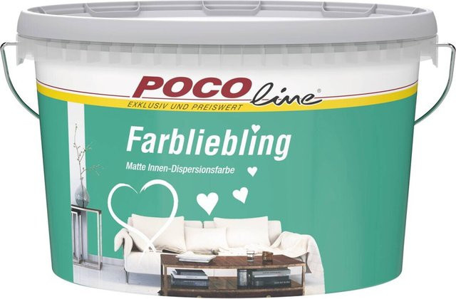 POCOline Raumfarbe Zypern Beige/Grün Matt, 2,5 l - Bild 1