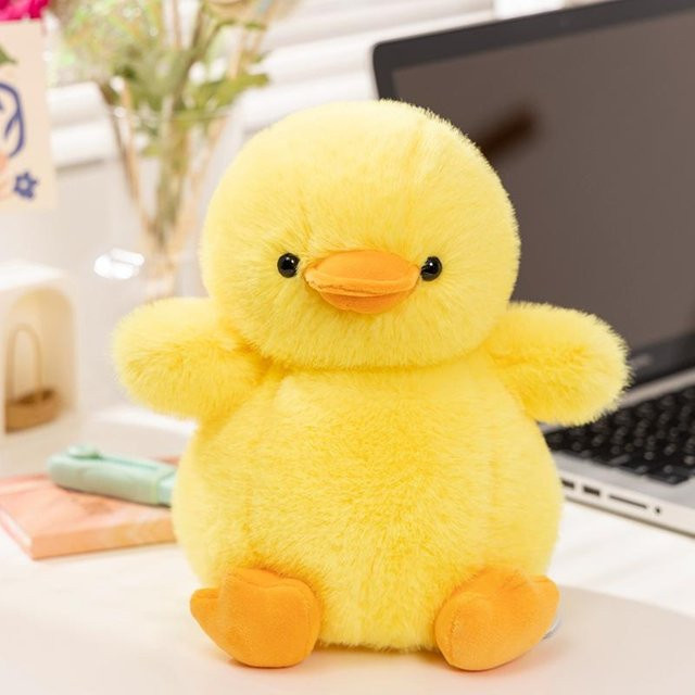 BC Pet Supplies Süße Ente Puppe, Plüschtier, Gelb, Weiß, 32cm, ab 14 Jahren - Bild 1