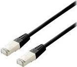 Equip Patchkabel Cat6A S/FTP Ethernet LAN mit 2x RJ45 Steckern, Schwarz, Länge: 0,25 m - Bild 1