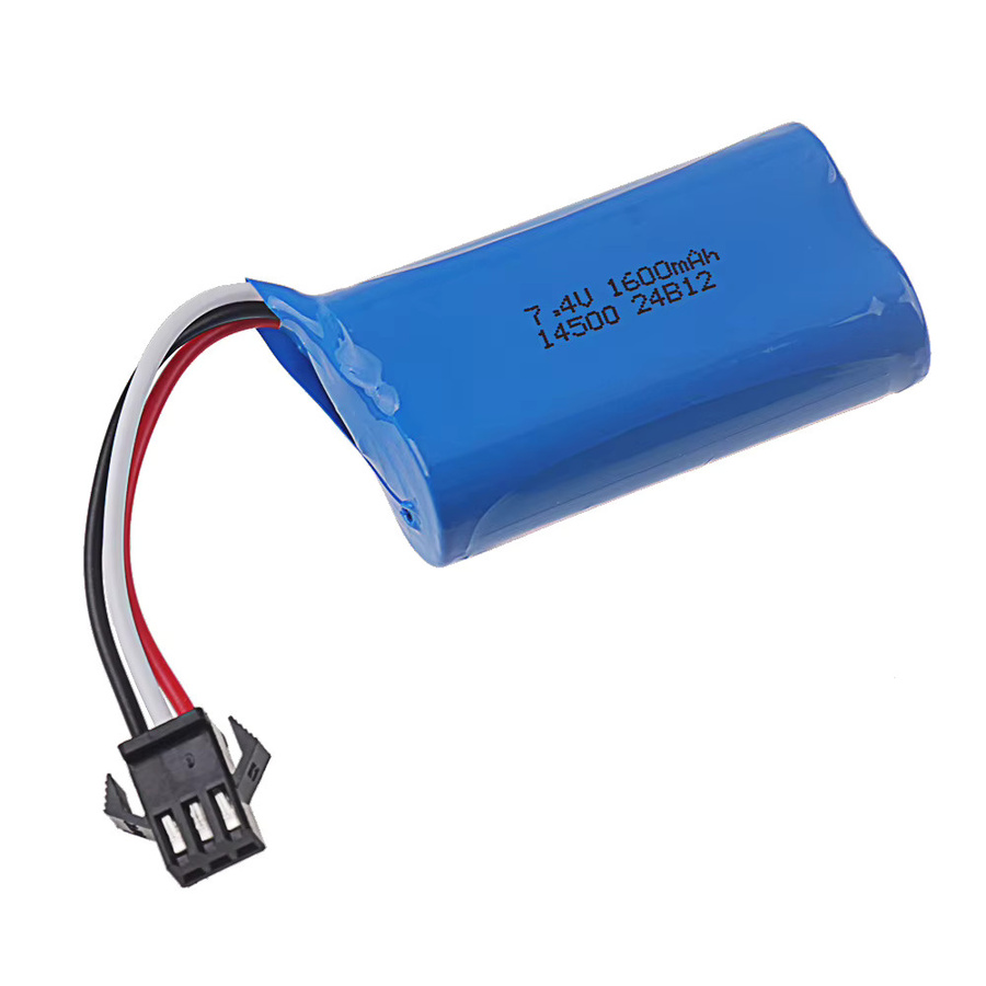 GAOLAG Li-Ionen-Akku 7,4V 1600mAh mit USB-Ladegerät und SM-3P-Stecker in Blau für RC-Autos, Boote und Wasserkugelpistolen - Bild 2