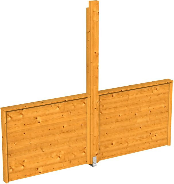 Skan Holz Brüstung Toulouse für Pavillon aus Fichte in Eiche hell, B/H: 270 x 106 cm - Bild 1