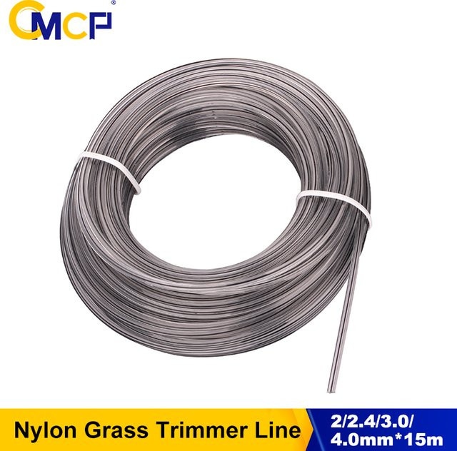 CMCP Pentagramm Nylon Mähfaden Trimmerseil für Freischneider, 2-4 mm Durchmesser, 15 m Länge - Bild 1