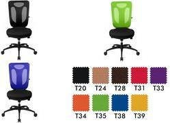 Bürostuhl Topstar Net Pro 100 in Blau und Schwarz mit Rollen - Bild 1