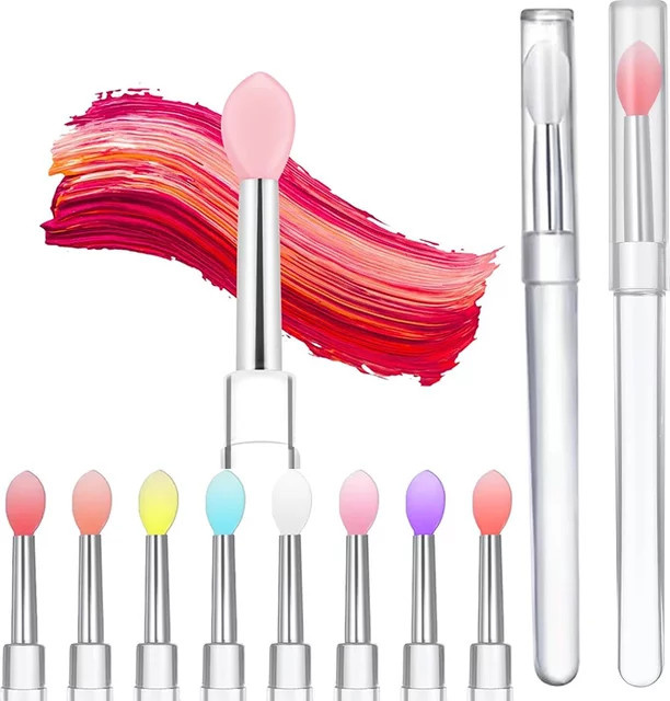 RUZOFO Lippenpinsel, Silikon-Lippenmasken-Applikator, 3/5/10 Stück, Unisex - Bild 1