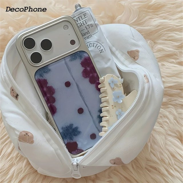 Luxuriöse Strick-Handyhülle für Apple iPhone 17 16 15 14 13 12 11 Pro Max Plus in Transparent - Bild 1