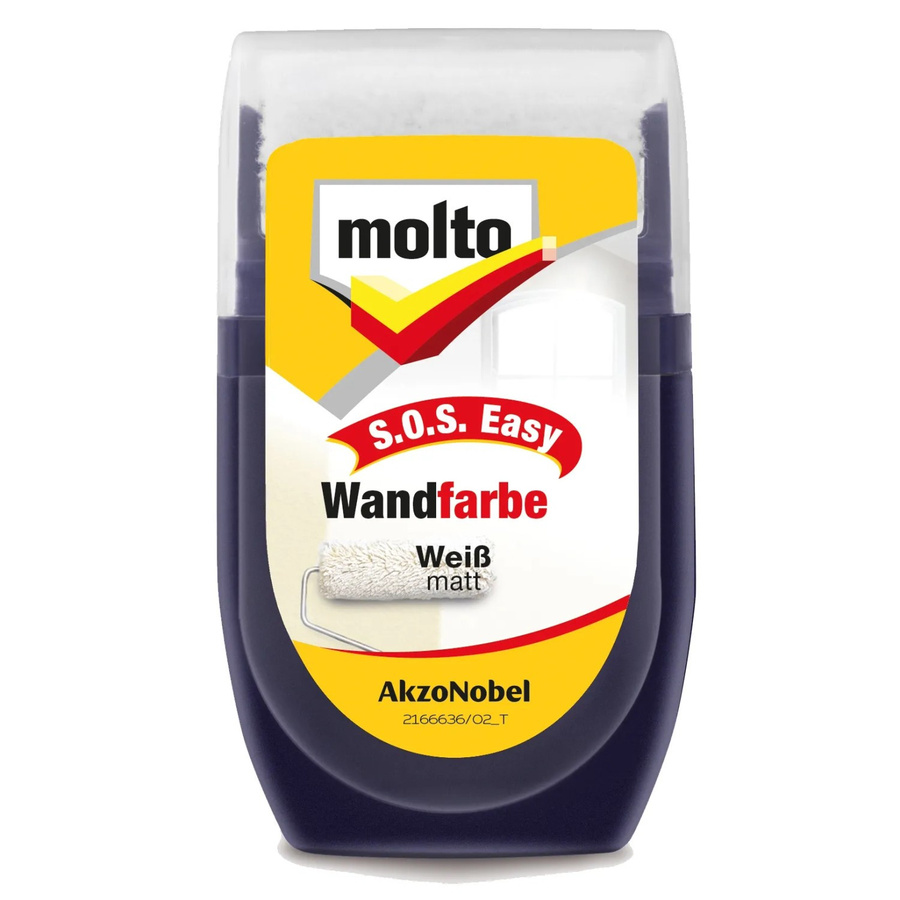 Molto S.O.S. Easy Wandfarbe Ausbesserungsfarbe Weiß-Matt 30 ml - Bild 2