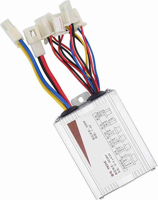 Shoemst Bürstenloser Controller 36V 500W für Elektrofahrrad und E-Bike in Weiß und Silber - Bild 1