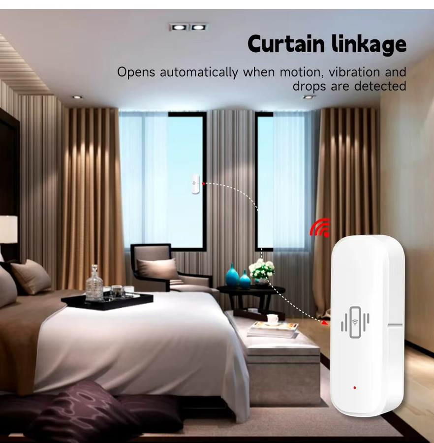Tuya Smart WiFi Vibrationssensor in Weiß für Echtzeit-Überwachung und Schockalarm - Bild 5