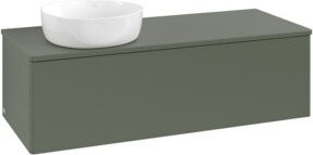 V&B Waschtischunterschrank Antao ohne Frontstruktur in Grau, B/T/H: 120 x 36 x 50 cm - Bild 1