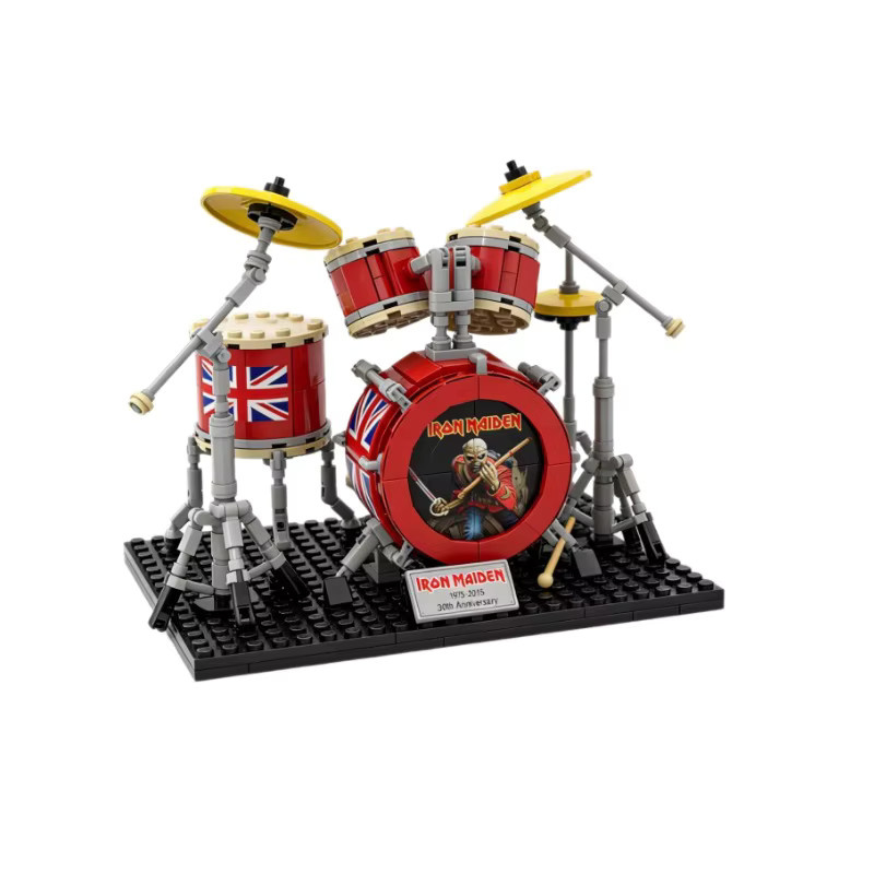 Rock Root Iron Maiden Schlagzeug-Set, Bausteine, Sammlermodell - Bild 3